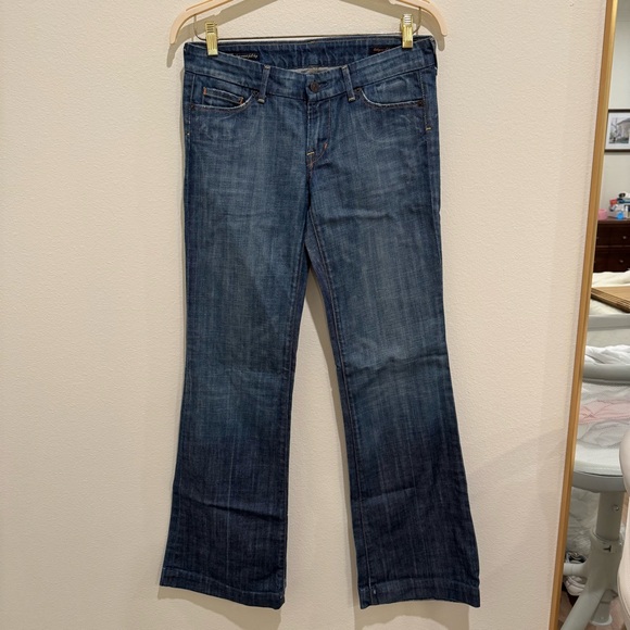 Citizens Of Humanity Faye Dark Blue Boot Cut Jeans - Picture 2 of 13